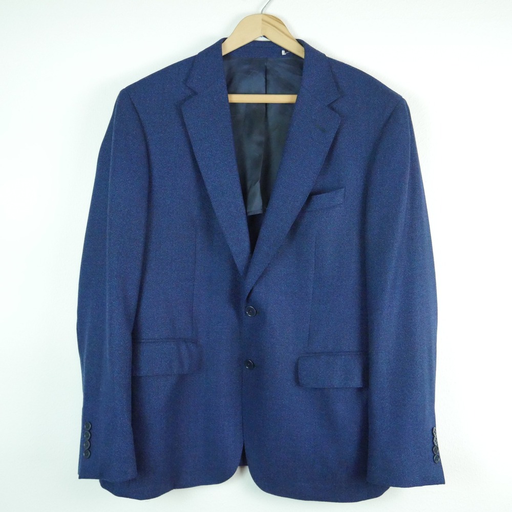 Frank Stella Loro Piana Virgin Wool Unstructured Hopsack Blazer Sport Coat 44R